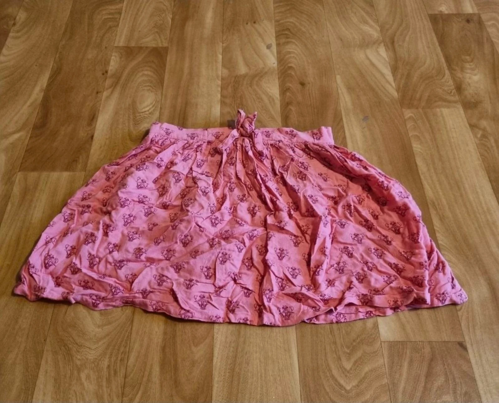 jupe primark rose imprimé taille 11/12ans
